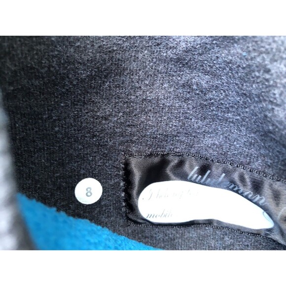 LULULEMON SCUBA HOODIE Black Turquoise Classic Full Zip Yoga Jacket Size 8 - Picture 11 of 14